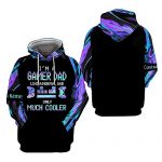 Personalised Holographic I’m A Gamer Dad Father’s Day 3D Hoodie, T-shirt Unisex