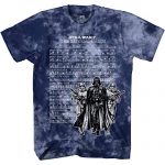 STAR WARS March Sheet Darth Vader Grownup Tee Graphic T-Shirt for Males Tshirt (Navy Cloud Wash, XXX-Correct)