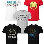 BROOKLYN VERTICAL 4-Pack Boys Video Gamer Gaming Short Sleeve Crew Neck T-Shirt with Chest Print | Relaxed Cotton Sizes 6-20 (Combo A, L)