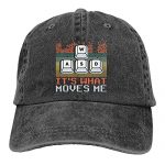 WASD- It be What Moves Me Hat, Video Game Baseball Cap Sun Protection Gaming Boy Trucker Dad Hat Murky