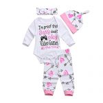 Toddler Ladies Suits Romper Jumpsuit Bodysuit Pants Hat Headband Outfits Situation Apparel (Purple, 0-6 Months)