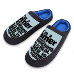 I Am Gamer Cool weather Warmth Slippers Memory Foam Dwelling Slippers for Men Indoor Non-Poke Slippers