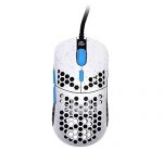 Gwolves Hati HTM Stardust (Shrimp Version) Extremely Light-weight Honeycomb Beget Wired Gaming Mouse up to 16000 DPI – 3389 Performance Sensor – (58g) (White Sky)