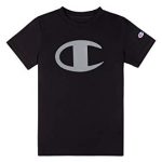 Champion Formative years Garments Boys Efficiency Obliging Trace Tech Athletic Tee Shirt (Exquisite, Sunless)