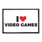 I Love Video Games Fearless Morale Patch | Hook and Loop Join for Hats, Denims, Vest, Coat | 2×3 in | by Pull Patch