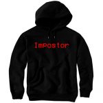 Daft Threads Imposter Amongst Gamer Hoodie Us Merch Sweatshirt Black (Adult Medium)