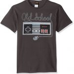 Nintendo Men’s Tangled Controller T-Shirt, Charcoal, 2XL
