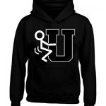Shop4Ever F U Stick Men Loopy Hoodie Silly Sweatshirts 3XL Shaded