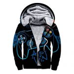 YPTBST Video Sport Weapon Gamer Play Gaming Hoodies for Males Heavyweight Fleece Sweatshirt – Elephantine Zip Up Thick,XXXL