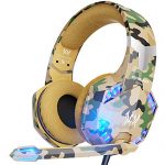 VersionTECH. Stereo Gaming Headset for PS5 PS4 Xbox One, Noise Reduction Over-Ear Headphones with Mic, Bass Encompass & LED Lights for Computer laptop PC Mac…