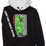 Minecraft Hoodie Boys Children Sport Creeper Dim Hooded Jumper 14-15 Years
