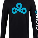 Cloud9 Legit Tee, Longsleeve Cotton T-Shirt for Adults & Children, Printed Graphic Logo, Merchandise – Esports Apparel for Younger Gamers, Gamers and Followers (Shaded, Minute)