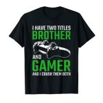 Classic Video Games Droll Gamer Gaming Present Boys Brother Son T-Shirt