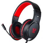 Gaming Headset for Nintendo Swap, Xbox One, PS4, PS5, Bass Encompass and Noise Cancelling with Versatile Mic, 3.5mm Wired Adjustable Over-Ear Headphones for Notebook computer…