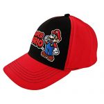 Nintendo Petite Boys’ Gargantuan Mario Persona Baseball Cap, Red/dark, Ages 4-7