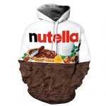 NEWCOSPLAY Unisex Life like 3D Digital Print Pullover Hoodie Hooded Sweatshirt Lion (S/M, Nutella)