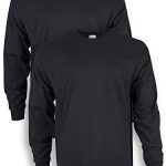 Gildan Men’s Extremely Cotton Prolonged Sleeve T-Shirt, Style G2400, Multipack, Shadowy (2-Pack), 4X-Immense
