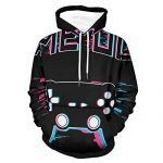 Men’s Pullover Hooded Sweatshirt, Brilliant Game over Gamer Gaming Unfastened Match Long Sleeve Lightweight Pullover Sweatshirts Sport Outwear With Kanga Pocket, 2XL