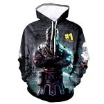 Formative years 3D Printed Hooide Fight Royale Floss Sweatshirt with Pocket for Ninja Boys Knight Younger folks-XL(14-16)
