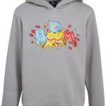 XS Hoody Boys’ Sweatshirt – Fleece Pullover Graphic Gamer Hoodie (Dimension: 4-16), Dimension 8, Grey Broom