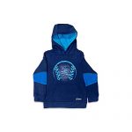 Boys Twin Sleeve Fleece Hoodie (Blue, 5/6)