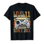 11th Birthday Gamer Present Boys Teen 11 Yr Vulnerable Video Gamer T-Shirt