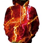 Neemanndy Unisex 3D Printed Hooded Sweatshirt Casual Pullover Hoodies with Mountainous Pockets, Medium