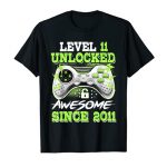 11 twelve months Feeble Video Sport 11th Birthday Boys Youngsters Apt 2011 T-Shirt