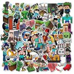 Minecra-ft Stickers – 100 Pack Video Game Theme Silly Vinyl Decals for Pc,Bumper,Water Bottles,Pc,Phone,Laborious hat,Automobile