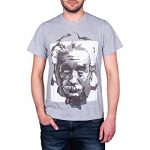 Fashion Entrance Albert Einstein Tiny Edition Graphic T-Shirt (Medim) Gray