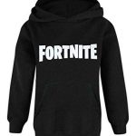 Fortnite Hoodie Boys Children Game Hooded Long Sleeve Jumper 9-11 Years Black