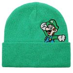 Bioworld Luigi Peekaboo Affect Knit Beanie