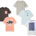 Spotted Zebra Boys’ Short-Sleeve T-Shirts, Pack of 5, Vr Gamer, Tiny