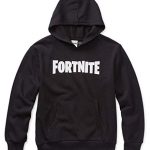 Fortnite Logo Boys Hoodie Neck Prolonged Sleeve Graphic T-Shirt (14/16) Gloomy