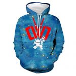 Formative years 3D Print Galaxy Hoodie Sweatshirt Pullover Video Recreation Boys and Ladies CWC Gamer Flame Drawstring Chad Wild Clay Novelty Hoodies Blue