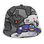 POMDJND Video Sport Controller Baseball Cap Unisex All Over Print Hip Hop Flat Bill Brim Hat Adjustable Snapback Dad Cap One Size