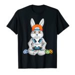 Chuffed Easter Day Bunny Egg Humorous Boys Ladies Kids Gamer T-Shirt