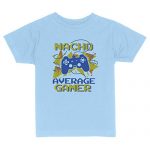 Nacho Moderate Gamer Toddler Early life T-Shirt 5T Mild Blue