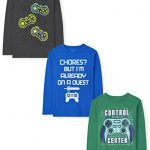 The Kid’s Keep boys The Kid’s Keep Lengthy Sleeve Graphic T- 3-pack T Shirt, Gamer, XX-Huge US
