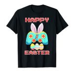 Gamer Easter Shirt Bunny Controller Easter Day For Boys Males T-Shirt