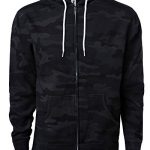 Global Clean Slim Match Lightweight Zip Up Hoodie Males and Females Hooded Sweatshirt (XXX-Stout, Shadow Camouflage)