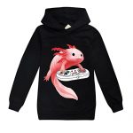 Axolotl Hoodie for Boys Ladies Teens Axolotl Hoodie/Sweatshirt Axolotl Merch (sad,160cm,11 Years,12 Years)