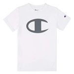Champion Boys Shirt Efficiency Brief Sleeve Tech Athletic Tee Shirt High Teens Clothing – Huge for Health club, Sports, and Faculty (Medium White)