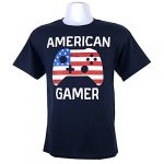 KW Textile American Gamer Patriotic Boys T-Shirt, X-Spacious