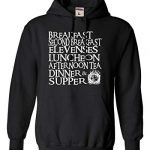 Drag All Out X-Wide Sunless Adult The Seven Day after day Hobbit Meals Sweatshirt Hoodie