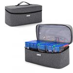 CURMIO Sport Disc Storage Bag for up to 24 Discs, Aloof Transportable Gaming Disk Carrying Case Wisely matched for PS4/PS4 Genuine/PS3/PS5/Xbox One/Xbox Series X/S,Gray