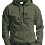 Christian Present I Am Not Ashamed Romans Verse Hoodie Sweatshirt XL MlGrn