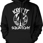 Help It Squatchy – Bigfoot Sasquatch Unisex Hoodie Sweatshirt (Shaded, XX-Colossal)