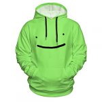 Peter Unisex Prolonged Sleeve Sweatshirt Hoodies 3d Print Pullover Hooded Garments (Dreamwastaken Dream Smile) Green, Medium