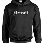 DETROIT GOTHIC FONT – Pullover Hoodie, Murky, 3XL
